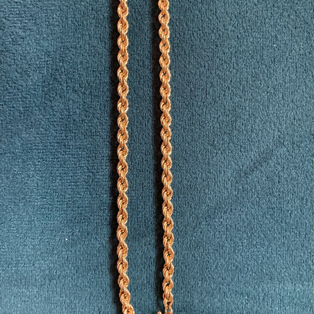 Gold 14k, rope design chain